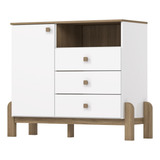 Cômoda Organizadora Ternura Luxo 1 Porta 3 Gavetas