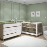 Cômoda Para Quarto De Bebê 5 Gavetas 1 Porta Aspen Bhwt