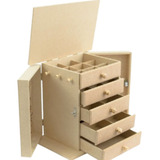 Cômoda Porta Jóias Bijuterias Colar E Maquiagem Em Mdf 