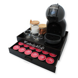 Cômoda Porta Máquina E Porta Cápsulas Dolce Gusto - Premium