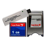 Compact Flash 1gb + Leitor Cfxusb