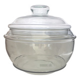 Compoteira C/tampa Vidro Grosso Transparente 5,5l Bomboniere