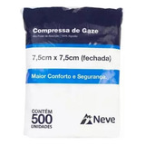 Compressa Gaze 13 Fios 7,5x7,5 Pact C/ 500 Unidades