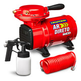 Compressor Ar Direto Red Bivolt 1/3cv Kit Pintura Chiaperini