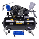 Compressor De Ar 10 Pés 100l Pintura Automotiva Profissional