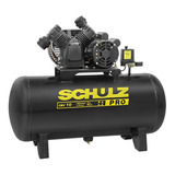 Compressor De Ar 2hp 10 Pés 110 Litros Pro Csv 10/110 Schulz Cor Preto Voltagem 110v