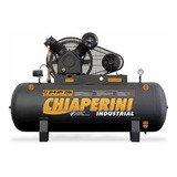 Compressor De Ar Elétrico Chiaperini Industrial Mais Cj 20+ Apv 250l Monofásica 250l 5hp 110v/220v 60hz Preto