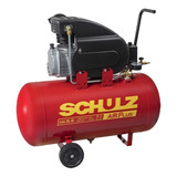 Compressor De Ar Elétrico Portátil Schulz Pratic Air Csi 8.5/50 Monofásica 50l 2hp 127v 60hz Preto/vermelho