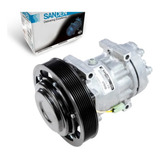 Compressor Fh Sanden Original 7h15 Pv8 176mm24v Polia Grande