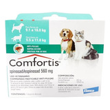 Comprimido Antiparasitário Para Pulga Elanco Comfortis Para Cão Y Gato Cor Verde