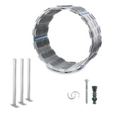 Concertina Protetor Perimetral Cerca Ouriço Kit C/ 10m 30cm