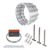 Concertina Serpentina Ouriço 45cm 15mts Kit Instalação