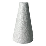 Cone 14x8 Cm Isopor Puro Maciço Enfeite Decoração - 50 Unid