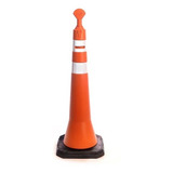 Cone Balizador De Tráfego Rodovia T Top Refletivo 114 Cm