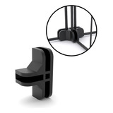 Conectivo N4 Conector Estante Balcão Vidro Prateleira 10 Pçs