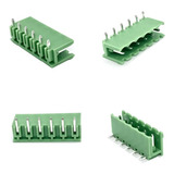 Conector 5,08mm Stlz06 Macho 06 Vias 90º Aberto 10pçs