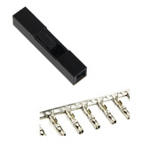 Conector Alojamento Dupont 2.54mm Com Pinos Kit 100 Peças