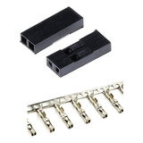 Conector Alojamento Dupont 2.54mm Com Pinos Kit 50 Peças