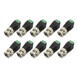 Conector Bnc Macho Com Borne - Kit C/10 Un