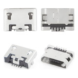 Conector Carga Micro Usb V8-5 Pinos Cel/tablet 4 Pçs