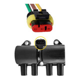 Conector Chicote 3 Vias Bobina Ignicao Corsa Celta Prisma
