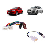 Conector De Som + Cabo Fm P/ Instalar Mídia Universal Etios
