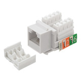 Conector Femea Rj45 Keystone Cat6 Branco Cat-6 Com 10 Peças 