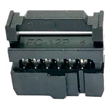 Conector Idc Latch Femea 12 Vias P/ Flat - Fc12 - 10pçs.