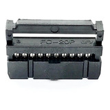 Conector Idc Latch Femea 20 Vias P/ Flat - Fc20 - 50pçs.