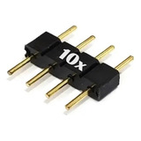 Conector Macho Aranha 4 Pinos Fita Led Rgb 5050 3528 10un