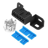 Conector Obd2 Femea Montável 16 Pinos