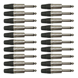 Conector P10 Macho Linha Mono - Wireconex - Kit 20 Unidades