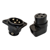Conector Rc4a-i (áudio) 4 Polos/2 Vias- Com Parafusos