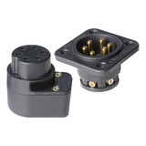 Conector Rc6a-i (áudio) 6 Polos/3 Vias