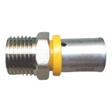Conector Reto 16 X 1/2 Macho Para Tubo Pex Gás: Glp / Gn