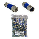 Conector Rg6 De Compressão Profissional Cabo Coaxial 1000 Pç