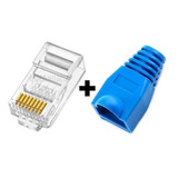 Conector Rj45 Cat6 Ouro Pacote 50