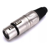 Conector Xlr Fêmea 3 Linhas