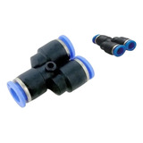 Conexão Pneumática União Emenda Em Y 12mm - Kit 100 Peças