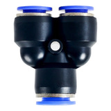 Conexão Pneumática União Emenda Em Y Pu 8mm - Kit 04 Peças
