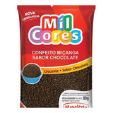 Confeito Miçanga Chocolate Mil Cores -