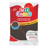 Confeito Miçanga Mil Cores 500g Chocolate