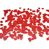 Confete Para Balloon Bubble Cake Mini Coração 30gr Vermelho