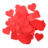 Confetes De Papel Coração Vermelho -