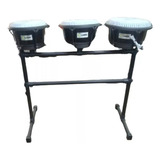 Conga Compacta Trio Luen C/rack Preta Sparkle