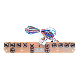 Conj. Placa Teclado 13t + Adesivo + Borracha
