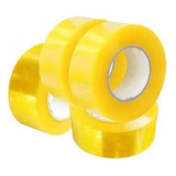 Conjunto 03 Fitas Adesivas 500m Amarelo Transparente
