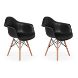 Conjunto 2 Cadeira Charles Eames Wood