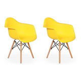 Conjunto 2 Cadeiras Charles Eames Wood