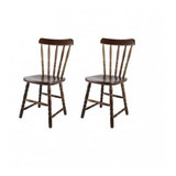 Conjunto 2 Cadeiras Para Cozinha Assento Escavado Bfwt